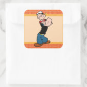 Popeye-Aufkleber Quadratischer Aufkleber (Tasche)
