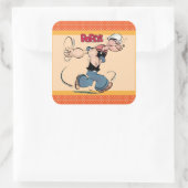 Popeye-Aufkleber Quadratischer Aufkleber (Tasche)