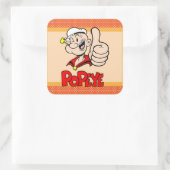 Popeye-Aufkleber Quadratischer Aufkleber (Tasche)