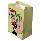 Popeye-Geschenktasche Mittlere Geschenktüte (Rückseite Schrägansicht)