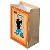 Popeye-Geschenktasche Mittlere Geschenktüte (Rückseite Schrägansicht)