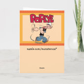 Popeye Grußkarte Karte (Rückseite)