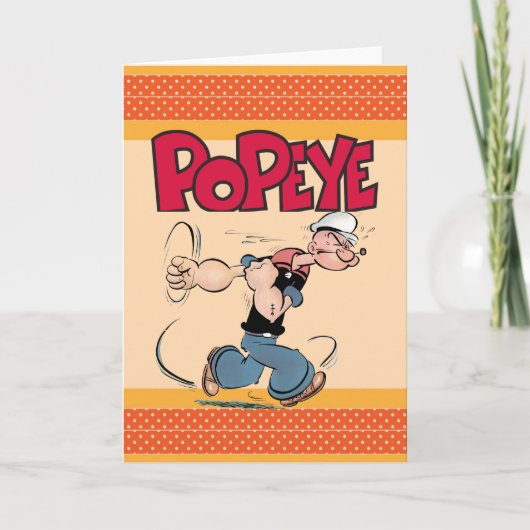 Popeye Grußkarte Karte (Vorderseite)