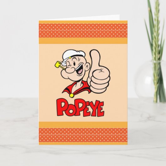 Popeye Grußkarte Karte (Vorderseite)