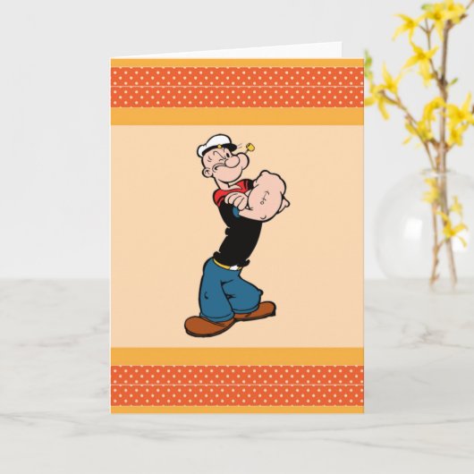 Popeye Grußkarte Karte (Gelbe Blume)