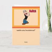 Popeye Grußkarte Karte (Rückseite)