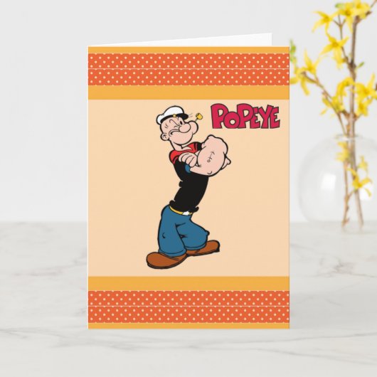 Popeye Grußkarte Karte (Gelbe Blume)