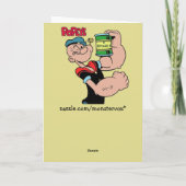 Popeye Grußkarte Karte (Rückseite)