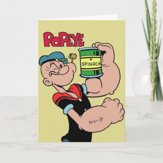 Popeye Grußkarte Karte (Vorderseite)