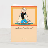 Popeye Grußkarte Karte (Rückseite)