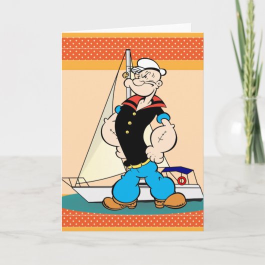 Popeye Grußkarte Karte (Vorderseite)