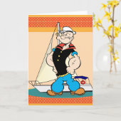 Popeye Grußkarte Karte (Gelbe Blume)