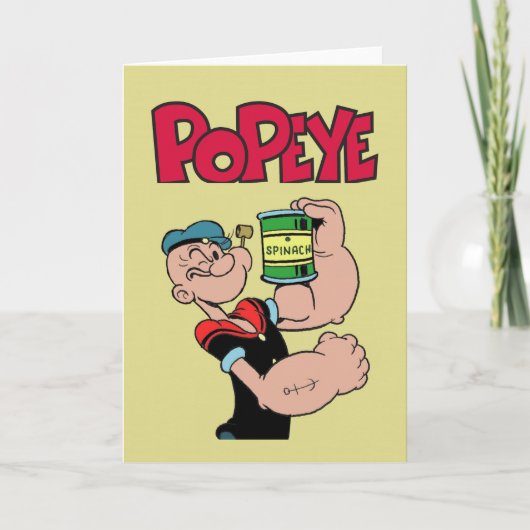 Popeye Grußkarte Karte (Vorderseite)