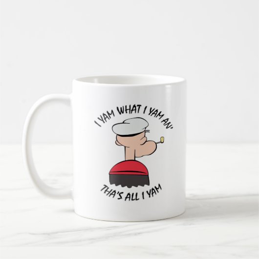 Popeye I Yam What I Yam Classic Kaffeetasse (Links)