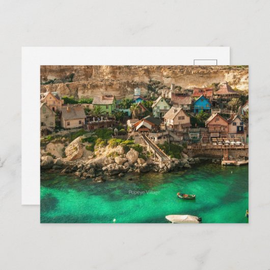 Popeye, Malta, Postkarte (Vorne/Hinten)