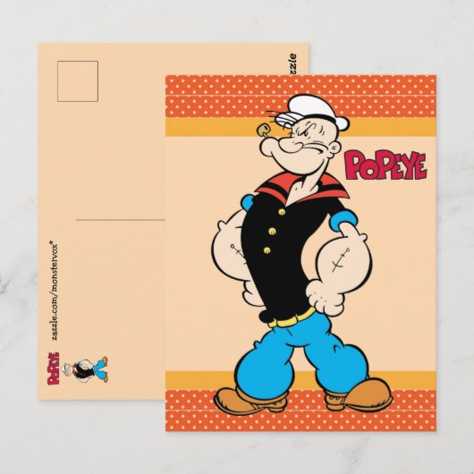 Popeye Postkarte (Vorne/Hinten)
