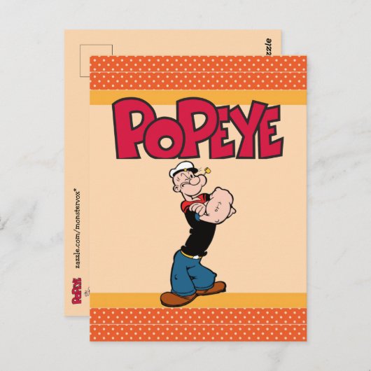 Popeye Postkarte (Vorne/Hinten)