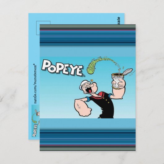 Popeye Postkarte (Vorne/Hinten)