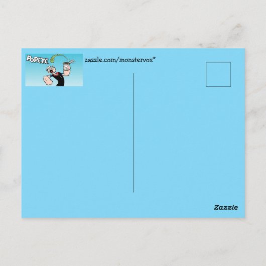 Popeye Postkarte (Rückseite)