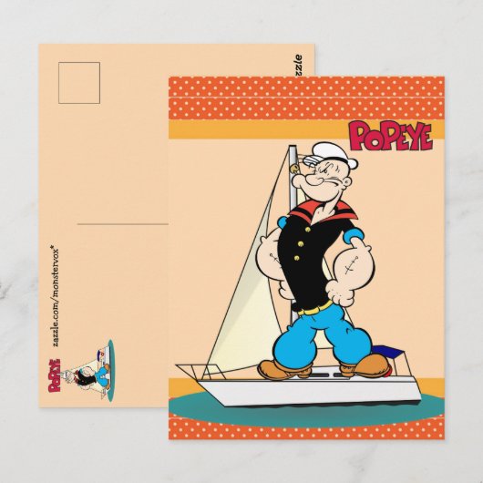 Popeye Postkarte (Vorne/Hinten)