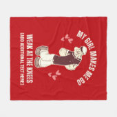 POPEYE schwach auf den Knie Fun Valentinstag Fleecedecke (Vorderseite (Horizontal))