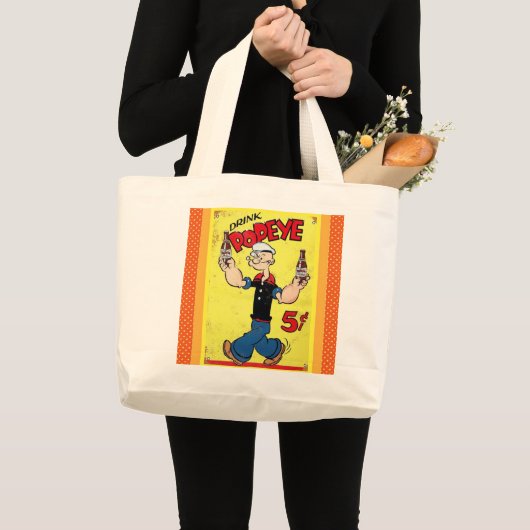 Popeye Tote Bag Jumbo Stoffbeutel (Vorderseite (Produkt))