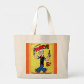 Popeye Tote Bag Jumbo Stoffbeutel (Rückseite)