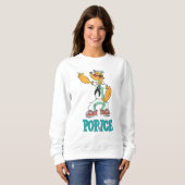 Popeye Vintag Parody der 1990er Jahre Sweatshirt (Vorne ganz)