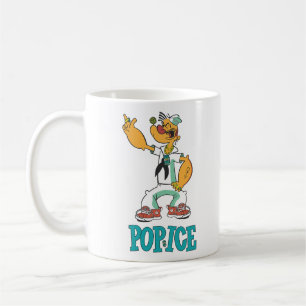 Popeye Vintage 1990er-Parodie Kaffeetasse