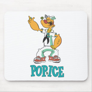 Popeye Vintage 1990er-Parodie Mousepad
