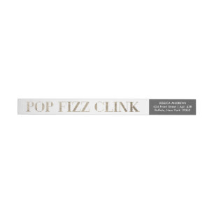 PopFizzclink-Imitat-Goldfolien-Feiertags-Aufkleber