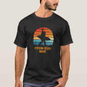 Popham Beach Maine Sasquatch Souvenir T-Shirt (Vorderseite)