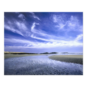 POPHAM BEACH STAAT PARK, MAINE. USA. Cirrus Fotodruck