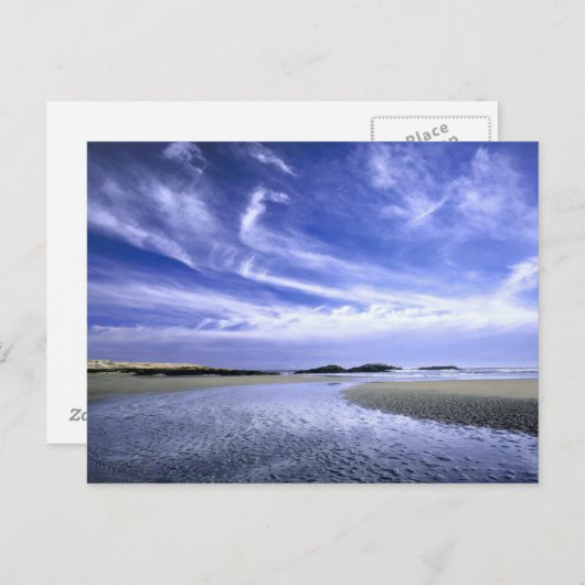 POPHAM BEACH STAAT PARK, MAINE. USA. Cirrus Postkarte (Vorne/Hinten)