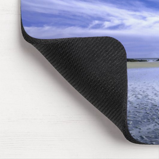 POPHAM BEACH STAAT PARK, MAINE. USA. Zirrus Mousepad (Ecke)