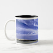 POPHAM BEACH STAAT PARK, MAINE. USA. Zirrus Zweifarbige Tasse (Links)