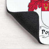 Popham Familienwappen Mousepad (Ecke)