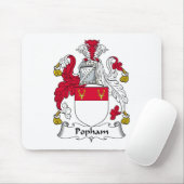 Popham Familienwappen Mousepad (Mit Mouse)