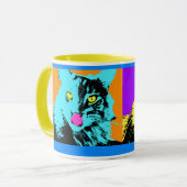 Popkatzenkunst Tasse (Vorderseite Links)