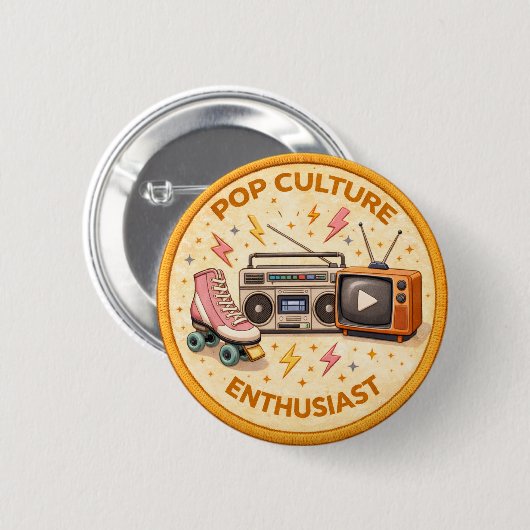 Popkultur Button (Vorne & Hinten)