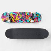 Popkultur-Design Skateboard (Horizontal)