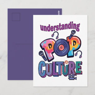 Popkultur Verstehen der Popkultur Disco-Party Postkarte