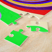 Popkunst-Süßigkeitsstrudel des Regenbogens heller Puzzle (Seite)