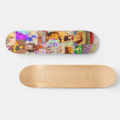 Popkunstcollage Skateboard (Horizontal)