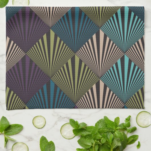 Popkunsthintergrund Küchentuch (Gefaltet)