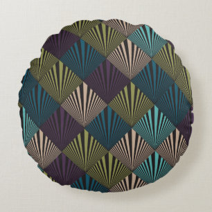 Popkunsthintergrund Rundes Kissen