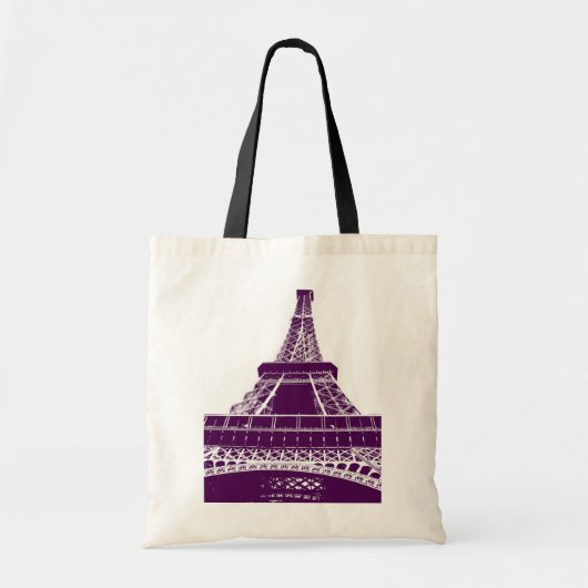 Popkunsttaschen-Eiffel-Turm: Paris Tragetasche (Vorne)