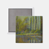 Poplar Trees in Spring (Utah Landscape) (USA Art Magnet (Vorderseite/Rückseite)
