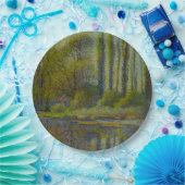 Poplar Trees in Spring (Utah Landscape) (USA Art Pappteller (Party)