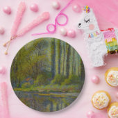 Poplar Trees in Spring (Utah Landscape) (USA Art Pappteller (Party)